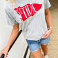 Custom School Banner Puff Graphic Tee