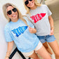 Custom School Banner Puff Graphic Tee