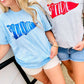 Custom School Banner Puff Graphic Tee