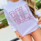 Custom Hollow Varsity Cursive Graphic Sweatshirt