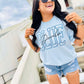 Custom Hollow Varsity Cursive Graphic Tee