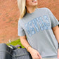 Custom Coquette Bow Varsity Graphic Tee
