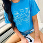 Custom Whimsy Football Collage Graphic Tee