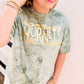 Custom Six Line Mascot Puff Graphic Tee
