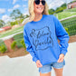 Custom School Puff Bow Frame Graphic Sweatshirt