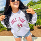 Custom Mascot Football Player Graphic Sweatshirt