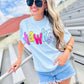 Custom Multi Retro Bubble Mascot Graphic Tee