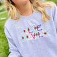 Custom Multi Color Football Embroidered Sweatshirt