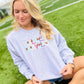 Custom Multi Color Football Embroidered Sweatshirt