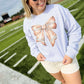 Coquette Football Bow Graphic Sweatshirt
