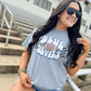 Distressed Checkered Football Mascot Graphic Tee