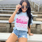 Custom Mascot Lighting Bow Box Graphic Tee