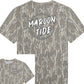 Custom Front and Back Mascot Camo Graphic Tee
