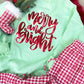 Merry & Bright Christmas Puff Sweatshirt