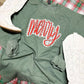 Gingham Merry DTF Graphic Sweatshirt