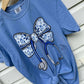 Blue Chino Stethoscope Bow DTF T Shirt