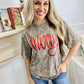 Camo Merry Metallic Puff Tee