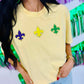 Fleur De Lis Trio Chenille Patch Tee