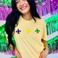 Fleur De Lis Trio Chenille Patch Tee
