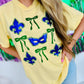 Mardi Gras Stack Puff And Glitter Vinyl Tee