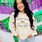 Mardi Gras Social Club Embroidered Sweatshirt