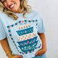 Antique Bowl Dish Stack Heart Border DTF Tee