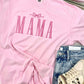 Pink Mama Bow Embroidered Tee