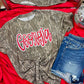 Custom State Swirly Name DTF Camo Tee