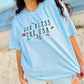 God Bless the USA Embroidery JULY42 Top