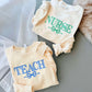 Stripe Title CUST14 Embroidery Top