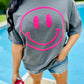 Happy Face Pink Puff Tee