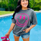 Happy Face Pink Puff Tee