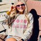 Boss Babe Checkered Happy Patch Sweatshirt