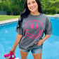 Happy Face Pink Puff Tee