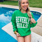 Beverly Hills Curved Varsity Puff Sweatshirt