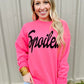 Spoiled Barbie Font Puff Sweatshirt