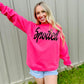 Spoiled Barbie Font Puff Sweatshirt