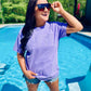 Happy Wavy Embroidered Tee