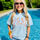 Pray Varsity Happy Preppy Applique Tee