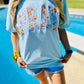 Pray Varsity Happy Preppy Applique Tee