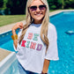Be Kind Multi Colored Chenille Patch Tee