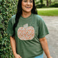 Floral Glitter Pumpkin Applique Tee