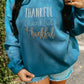 Thankful Trio Multi Color Embroidered Sweatshirt
