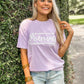 Blessed Leopard Print Box Puff Tee