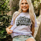 Spooky Mama Sparkle Bats Puff Mineral Wash Tee