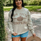 Leopard Farm Fresh Pumpkins Puff Sweatshirt