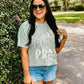 Pray Outline Stacked Puff Tee