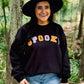 Spooky Multi Color Patch Sweatshirt