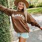 Thankful Curved Rose Gold Patch Sweatshirt