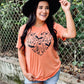 Spooky Halloween Ghost Heart Puff Tee